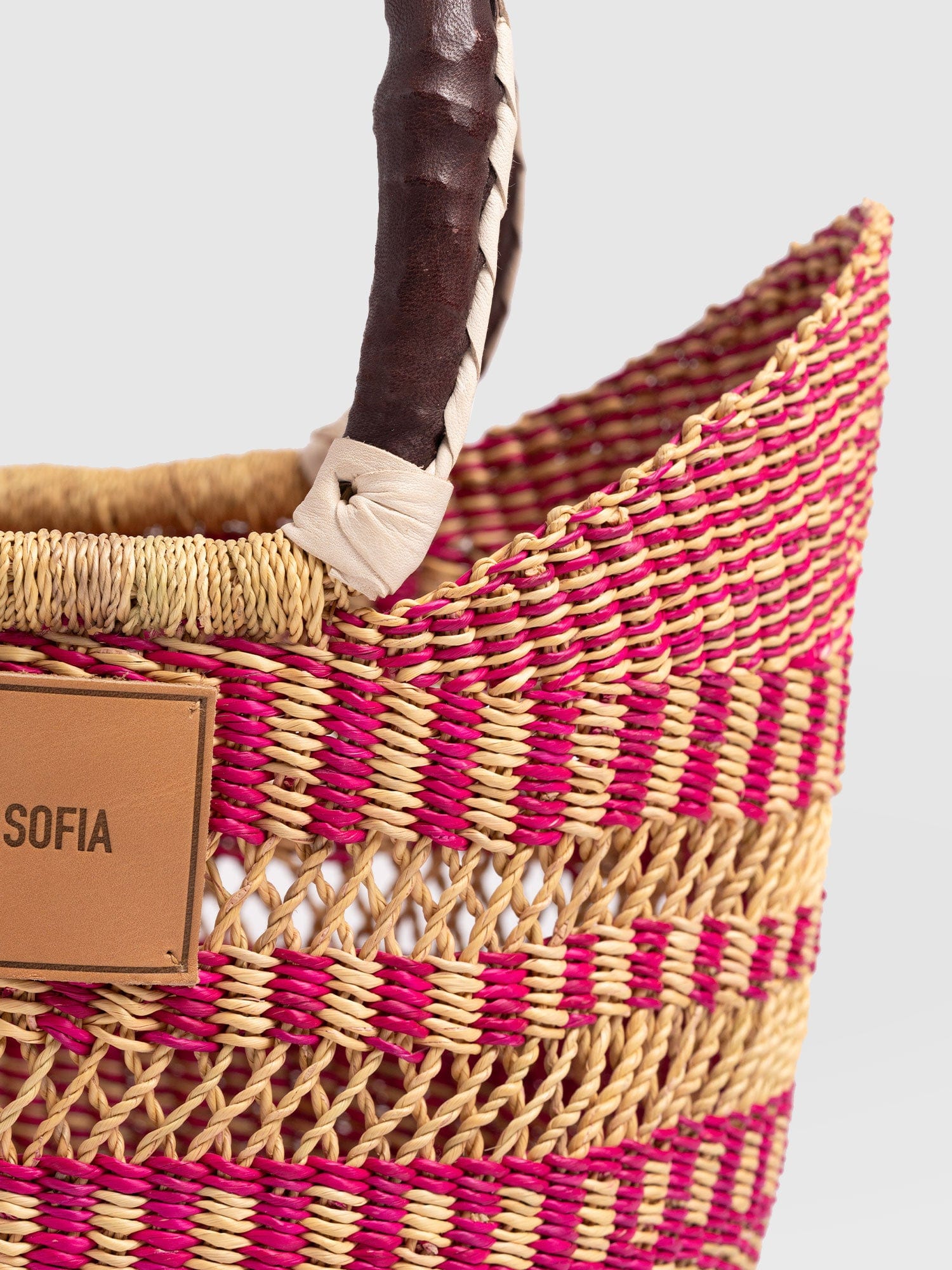 Indie Market Basket Bag - Pink
